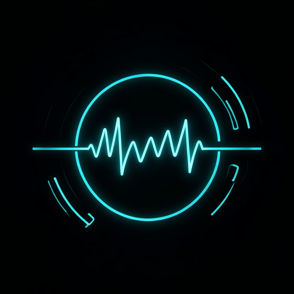 Glowing voice waveform representing an AI phone agent answering a customer call